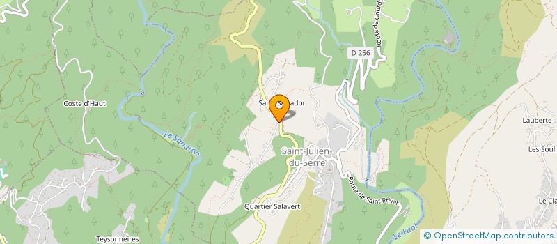 localisation de l'entreprise LE COMBAL  SAINT-JULIEN-DU-SERRE