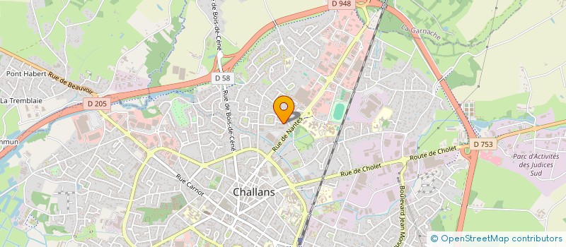 localisation de l'entreprise LE COMBAT DE LULU à CHALLANS