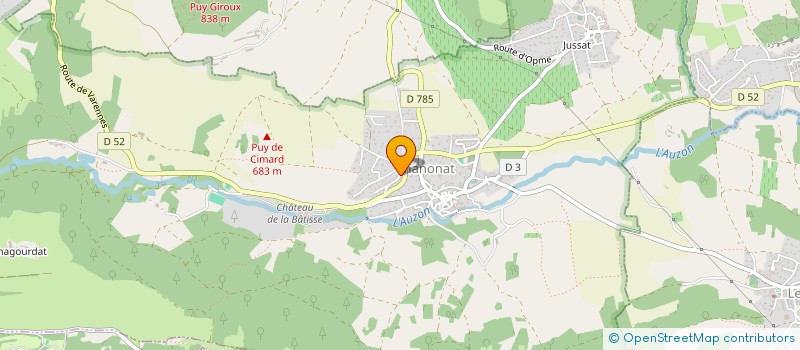 localisation de l'entreprise LE COMBI DES VOLCANS  CHANONAT