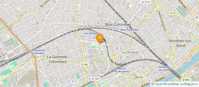 localisation de l'entreprise LE COMEDIEN à BOIS-COLOMBES