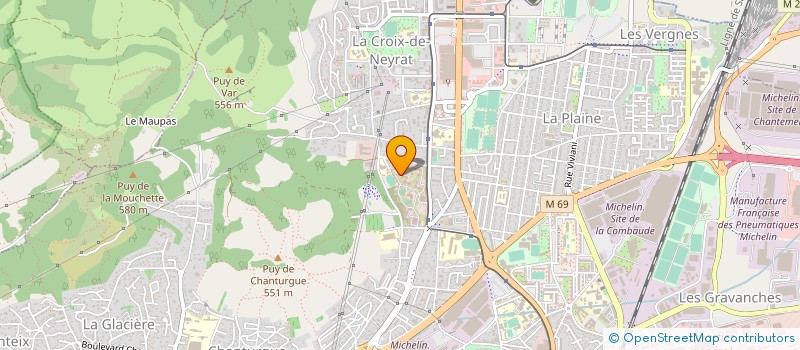 localisation de l'entreprise LE COMITE AMBASSADRICE DE LA REGION AUVERGNE  CLERMONT-FERRAND