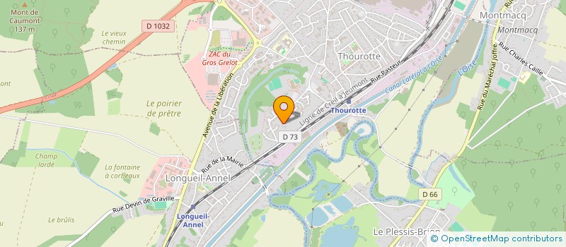 localisation de l'entreprise LE COMITE CITOYEN ENTRE OISE ET MATZ  THOUROTTE