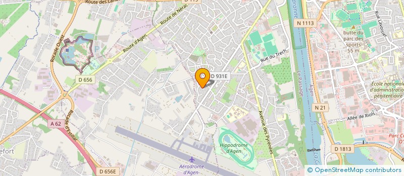 localisation de l'entreprise LE COMITE DES AMIS ET VOISINS TOULOUSE LAUTREC  LE PASSAGE