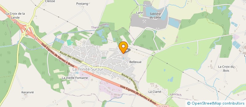 localisation de l'entreprise LE COMITE DES FETES DE BILLIERS  BILLIERS