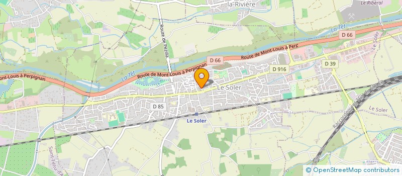 localisation de l'entreprise LE COMITE DES JEUNES DE LE SOLER  LE SOLER