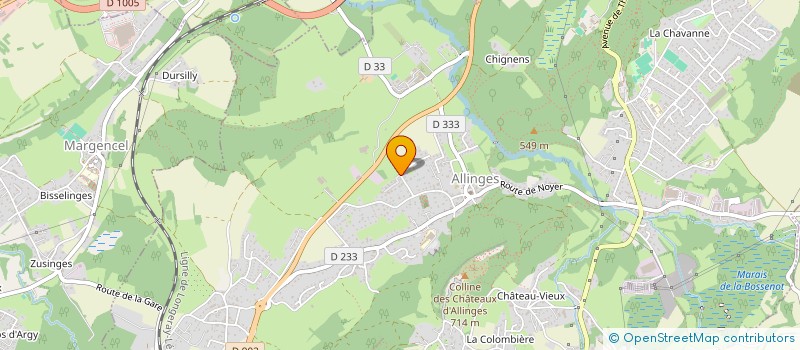 localisation de l'entreprise LE COMITE DU CHABLAIS  ALLINGES