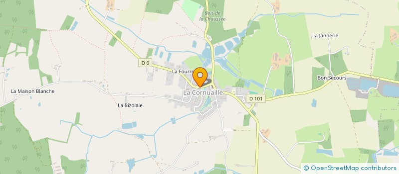 localisation de l'entreprise LE COMITE HIPPIQUE DE CHALLAIN LA POTHERIE  CHALLAIN-LA-POTHERIE