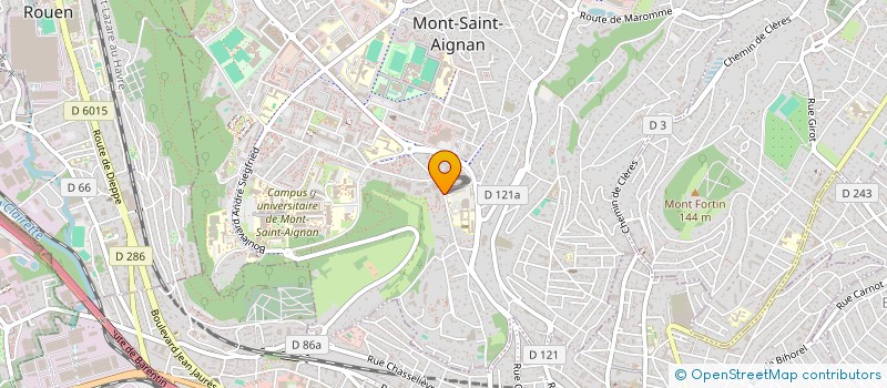 localisation de l'entreprise LE COMITE SECOURS POPULAIRE FRANCAIS DE MONT ST AIGNAN à MONT-SAINT-AIGNAN