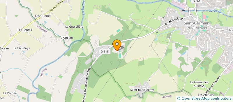 localisation de l'entreprise LE COMITE SOCIAL ECONOMIQUE UNIQUE DE L’UGECAM DE NORMANDIE à SAINT-GERMAIN-DU-CORBEIS