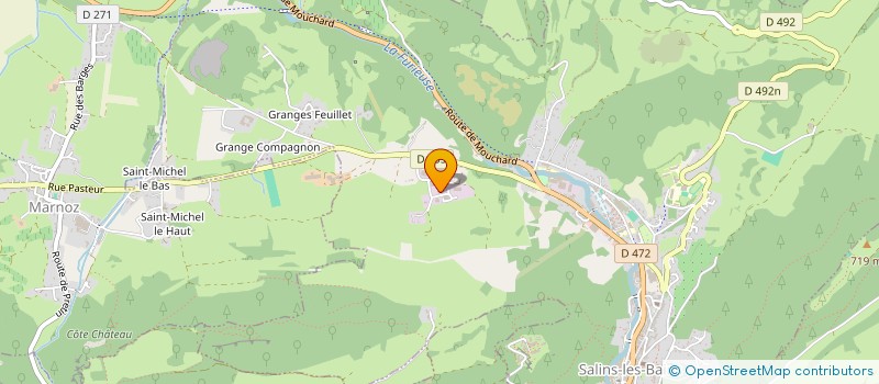 localisation de l'entreprise LE COMMERCE  SALINS-LES-BAINS