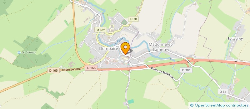 localisation de l'entreprise LE COMMERCE  DOMPAIRE