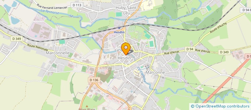 localisation de l'entreprise LE COMMERCE  HESDIN-LA-FORET