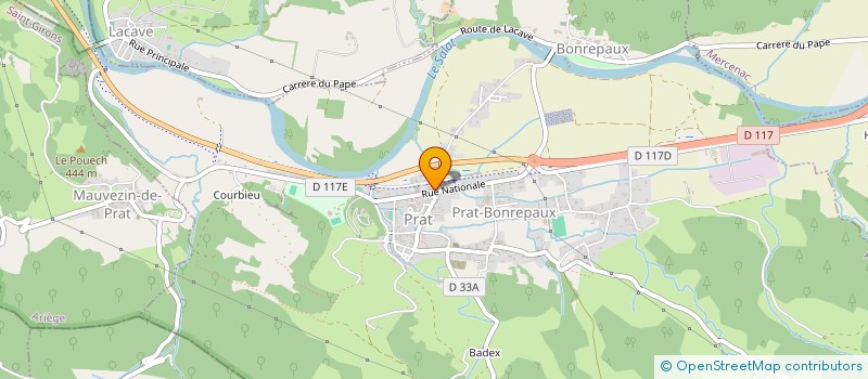 localisation de l'entreprise LE COMMERCE PRATEEN à PRAT-BONREPAUX