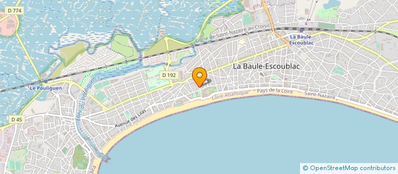 localisation de l'entreprise LE COMMISSARIAT à LA BAULE-ESCOUBLAC