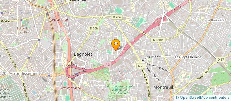 localisation de l'entreprise LE COMPAGNON à BAGNOLET