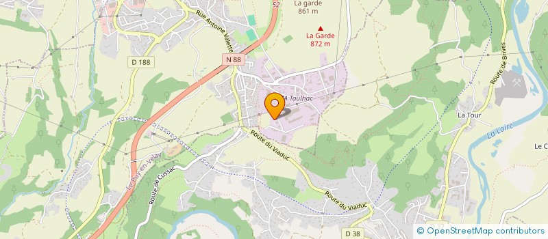 localisation de l'entreprise LE COMPAGNON CONSTRUCTION RESTAURATION à LE PUY-EN-VELAY