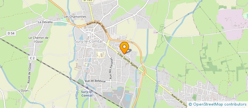 localisation de l'entreprise LE COMPAGNON CONSTRUCTION RESTAURATION FOREZ à SURY-LE-COMTAL