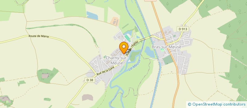 localisation de l'entreprise LE COMPAGNON COUVREUR à CHARNY-SUR-MEUSE
