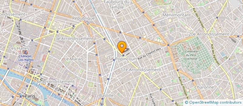 localisation de l'entreprise LE COMPAGNON DE VOLTAIRE  PARIS