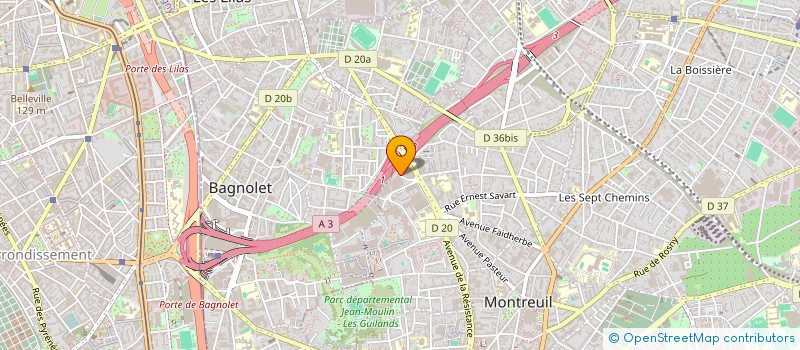 localisation de l'entreprise LE COMPAGNON GEORGE à MONTREUIL