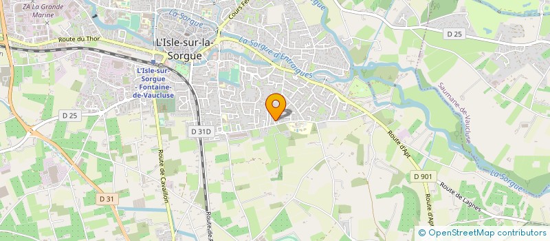 localisation de l'entreprise LE COMPLEX  L'ISLE-SUR-LA-SORGUE