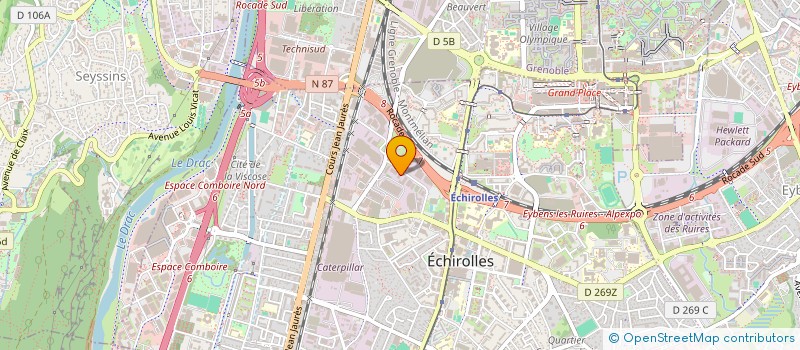 localisation de l'entreprise LE COMPLEX 6 à ECHIROLLES