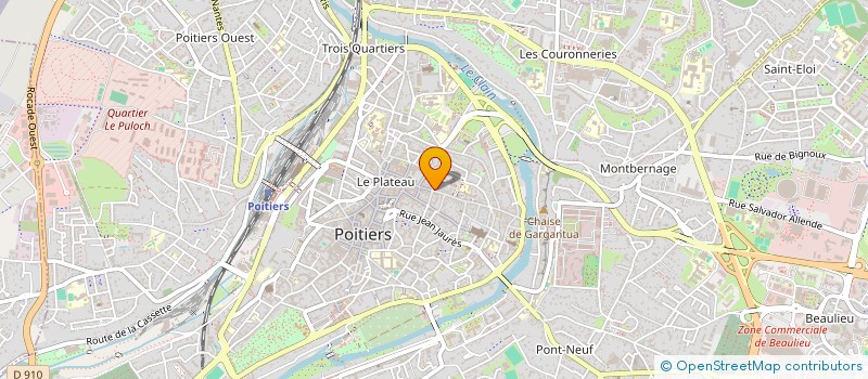 localisation de l'entreprise LE COMPLEXE  POITIERS