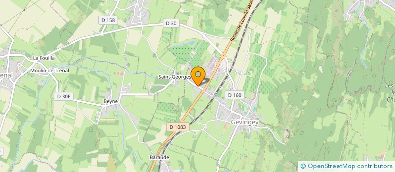 localisation de l'entreprise LE COMPLEXE DU VOYAGEUR TEMPOREL  GEVINGEY