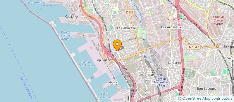 localisation de l'entreprise LE COMPTOIR à MARSEILLE
