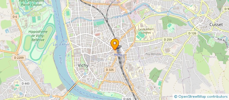 localisation de l'entreprise LE COMPTOIR à VICHY