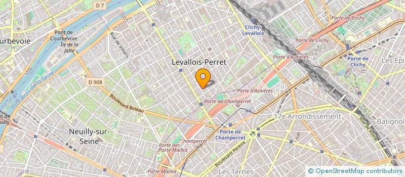 localisation de l'entreprise LE COMPTOIR à LEVALLOIS-PERRET
