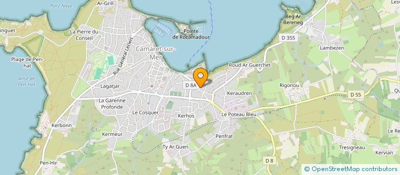 localisation de l'entreprise LE COMPTOIR A HUITRES  CAMARET-SUR-MER