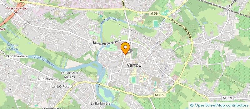 localisation de l'entreprise LE COMPTOIR A MECHES  VERTOU