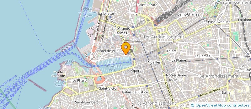 localisation de l'entreprise LE COMPTOIR BELLEVUE à MARSEILLE