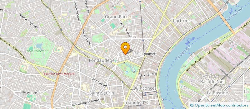 localisation de l'entreprise LE COMPTOIR CALICE à BORDEAUX