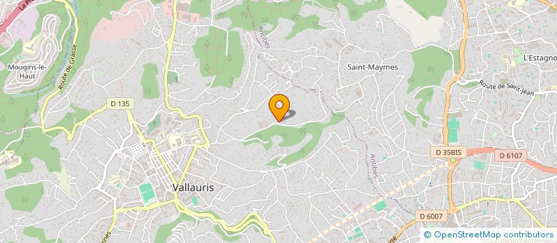 localisation de l'entreprise LE COMPTOIR CERAMIQUE - CAFE - ATELIER  VALLAURIS