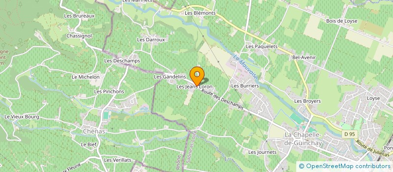 localisation de l'entreprise LE COMPTOIR CHAPELLOIS à LA CHAPELLE-DE-GUINCHAY