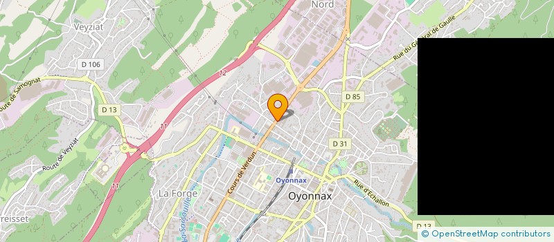 localisation de l'entreprise LE COMPTOIR D'ASIE à OYONNAX