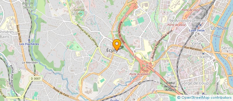 localisation de l'entreprise LE COMPTOIR D'ECULLY  ECULLY