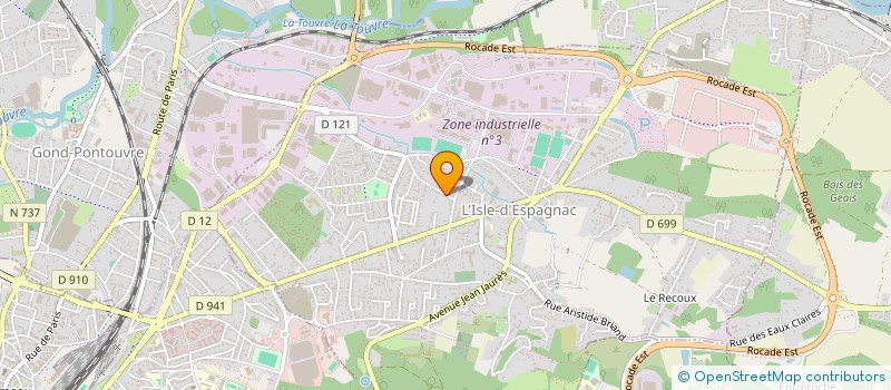 localisation de l'entreprise LE COMPTOIR D'EUROPE  L'ISLE-D'ESPAGNAC
