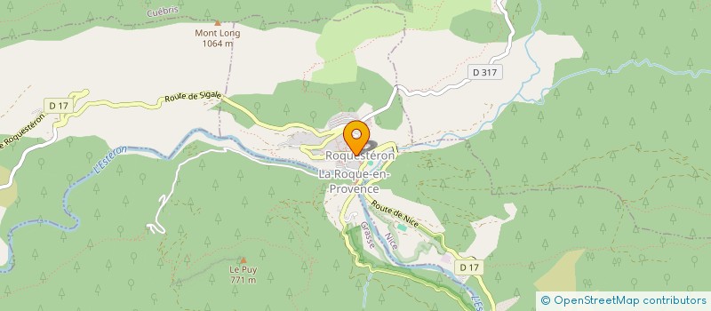 localisation de l'entreprise LE COMPTOIR D'OLIV  ROQUESTERON