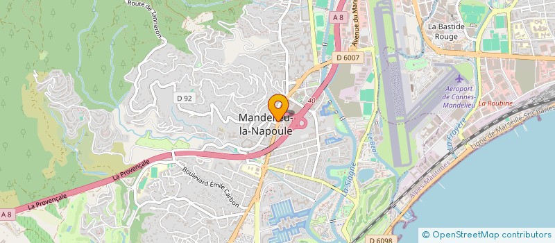 localisation de l'entreprise LE COMPTOIR DE CAMILLE  MANDELIEU-LA-NAPOULE