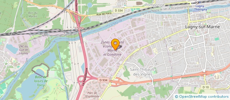 localisation de l'entreprise LE COMPTOIR DE CRETEIL  LAGNY-SUR-MARNE