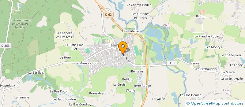 localisation de l'entreprise LE COMPTOIR DE DORY  TALENSAC