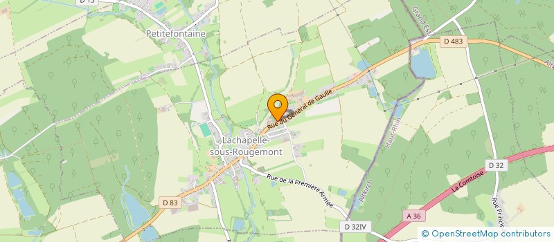 localisation de l'entreprise LE COMPTOIR DE FAMILLE à LACHAPELLE-SOUS-ROUGEMONT