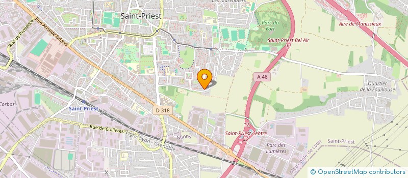 localisation de l'entreprise LE COMPTOIR DE L'AEROGOMMAGE  SAINT-PRIEST