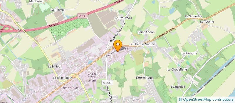 localisation de l'entreprise LE COMPTOIR DE L'ENERGIE à THOUARE-SUR-LOIRE