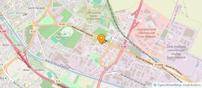 localisation de l'entreprise LE COMPTOIR DE L'ENFANCE  REIMS