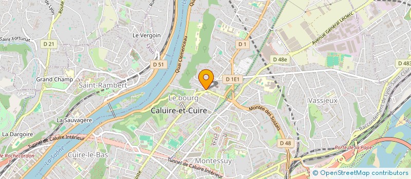 localisation de l'entreprise LE COMPTOIR DE L'OCEAN à CALUIRE-ET-CUIRE