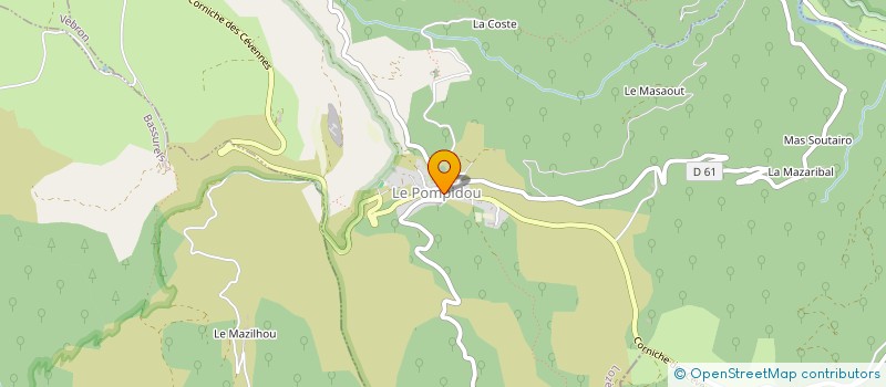 localisation de l'entreprise LE COMPTOIR DE LA CORNICHE  LE POMPIDOU